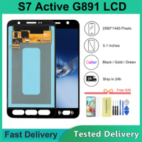 5.1'' For AMOLED For Samsung s7 Active LCD SM-G891A Display Touch Screen Digitizer Assembly For SAMSUNG s7 Active LCD
