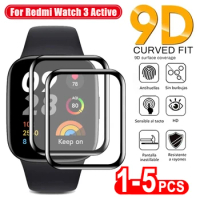 1-5pcs 9D Curved Soft Glass Film for Redmi Watch 3 Active 2 Lite Full Screen Protector for Xiaomi Mi Watch Lite Color 2019 Poco