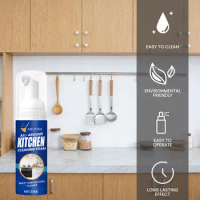 Kitchen Cleaning Foam All-round Kitchen Cleaning Foam Spray Cleaner Dissolve Stains Stove Kitchen Tool Oil Cleaning Cleaner F2k9