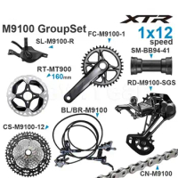 SHIMANO XTR M9100 1x12v Groupset MTB Bike 12 Speed Shifter Rear SGS Cassette Crankset Bottom Bracket Chain brakes All Original