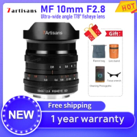 7artisans 7 artisans 10mm F2.8 Wide Angle Fisheye Full Frame Lens For Sony Canon RF Nikon for Panasonic L Leica L FUJIFX GFX 50S