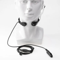 Flexible Throat Mic Microphone Covert Acoustic Tube Earpiece Headphone For BAOFENG UV9R BF-A58 UV-XR GT-3WP BF-9700 UV-9R Plus