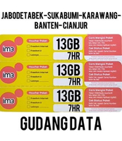 Voucher Indosat Freedom Internet 13GB 7Hari