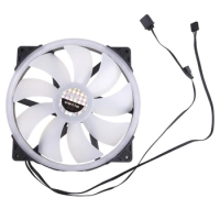 Computer for Case Fan 200mm LED Silent Fan for Computer Cases CPU Cooler Radiator Quiet,Colorful Chassis Fan 5V 4P