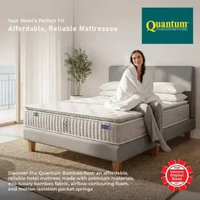 Quantum Hotel Bed Bamboo Rest / Kasur Hotel Premium / Pocket Spring Mattress 28cm 120 x 200