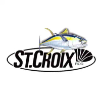 Funny 13cm x 6.4cm For St Croix Fishing Ocean Personality Stickers Vintage Racing Decal Sticker Car Styling Body For Car