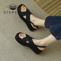 Blonshe Wedge Sandals For Women On Sale kasut tali untuk wanita Heels untuk wanita Heels sandal Flip Flops INS baru 102802