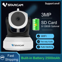 Vstarcam 3MP IP Camera Wifi Camera Indoor 2500mAh Rechargeable Battery Camera Auto Tracking CCTV Surveillance Security Camera