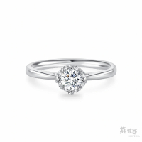 【蘇菲亞珠寶】GIA 30分 D/SI2 18K金 費洛拉S 鑽石戒指