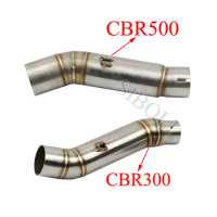 CBR300 CBR500 CBR500R Motorcycle Exhaust Contact Middle Pipe Connector Link Tube For Honda CBR300 CBR500 CBR500R 2012 2013 2014