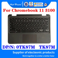 NEW C Case Cover With Keyboard Touchpad For Dell Chromebook 11 3100 Laptops Upper Case Palmrest Cover Assembly DP/N TK87M 0TK87M