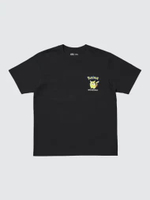 UNIQLO KAOS UT T-SHIRT PRIA Pokemon crew neck Lengan pendek BLACK XL