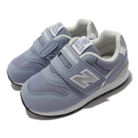 New Balance 休閒鞋 996 W 寬楦 復古 童鞋 紐巴倫 麂皮 魔鬼氈 親子鞋 小童 藍 銀 IZ996JC3-W