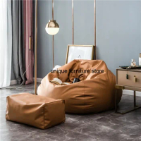 Recliner Foam Fluffy Bean Bag Sofa Living Room Sleeping Filling Office Lazy Sofa Bean Bag Unisex Modern Sofa Wohnzimmer Decor