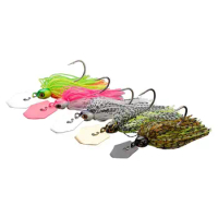 Soft Fishing Lure Wobbler 7G/9G/12G/14G/21G Chatter Bait Spinner Bait 5 Color Weedless Fishing Lure For Bass Pike Walleye Fish
