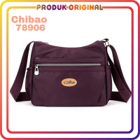 Chibao - Tas selempang chibao 78906 nilon waterproof tas selempang wanita terbaru Hitam Pink Slingba