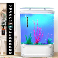 Set Digital Aquarium Fish Tank Fridge Thermometer Sticker Measurement Stickers Temperature Control Tools Wholesale