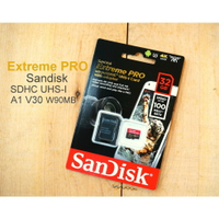 SanDisk Extreme Pro Micro 32G【U3 R100 W90】公司貨 4K 記憶卡【中壢-水世界】