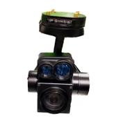 20x zoom camera for uav gimbal 3 axis stabilized with laser rangefinder and location resolving for surveillance / inspection