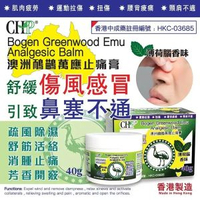 澳洲鴯鶓萬應止痛膏 (香港中成藥註冊編號 HKC-03685) 香港製造 (薄荷膏)