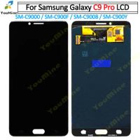 For SAMSUNG GALAXY C9 Pro C9000 LCD Display Touch Screen Digitizer Assembly Replacement For SAMSUNG C9 Pro LCD C900 C900F C9008
