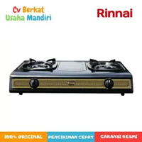 Rinnai - RI-522 S kompor gas 2 tungku batik HITAM