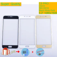 For Samsung Galaxy C5 Pro C5010 SM-C5010 Touch Screen Front Glass Panel TouchScreen C5 LCD Outer Glass Lens Replacement