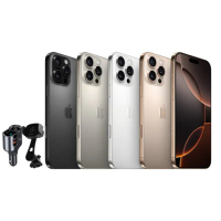 【Apple】iPhone 16 Pro Max(256G/6.9吋)(車用快充+15W無線手機支架組)