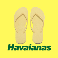 【havaianas 哈瓦仕】拖鞋 人字拖 夾腳拖 巴西 Havaianas Top Flip Flops 鵝黃 女款 4000030-7598W(拖鞋)