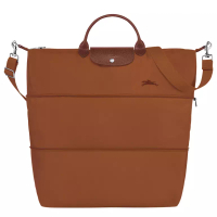 LONGCHAMP Le Pliage Green Travel Bag Expandable - Brown Cognac