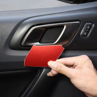 For Ford Ranger 2015-2021 Aluminum Alloy Car Door Inner Door Bowl Protective Sticker Decorative Sticker Car Interior Accessories
