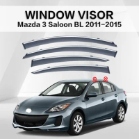 Door Visor For MAZDA 3 SALOON BL 2th 2011-2015 CAR Window Visor Vent Wind Deflectors Visors Rain Guard Shades Visor