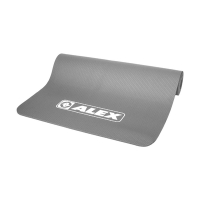 ALEX 專業瑜珈墊-台灣製 有氧 塑身 地墊 止滑墊 附收納袋 SGS認證 C-1812-4 鐵灰白