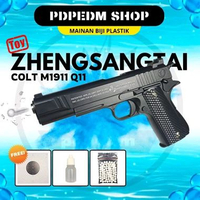 Mainan Biji Plastik ABS Plastik Body Colt M1911 Q11 Zhengsangtai Manual Mainan Biji Plastik