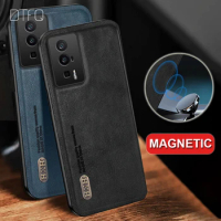 For POCO F5 Pro Case Magnetic Shockproof Case for Xiaomi POCO F5 Coque Funda Luxury Leather Pattern Case for POCO F5 Pro