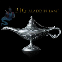 Vintage large size Aladdin magic lamp ornaments crafts living room study office creative home furnishings