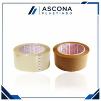 DAIMARU Lakban Bening & Coklat 48mm x 90Y Lakban Packing Solatip Perekat Karton Coklat