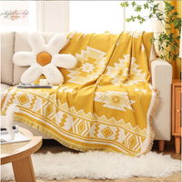超細纖維沙發套沙發巾沙發毯 露營護外毯 針織 編織 復古 蓋毯 沙發罩 地毯 床邊毯 裝飾毯