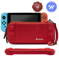 Tomtoc 玩家首選二代任天堂Nintendo switch保護收納包 - 紅