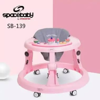 LB - Baby Walker Space Baby SB 139 - Baby Walker SB510 Mainan Anak Belajar Jalan Pink SB139