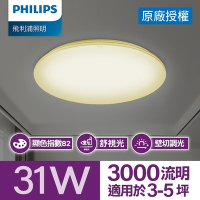 Philips 飛利浦 悅歆 LED 調光吸頂燈31W/ 3000流明-燈泡色(PA012)