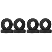 8Pcs 20Mm Hard Rubber Tire For 1/14 Tamiya RC Semi Tractor Truck Tipper MAN King Hauler ACTROS SCANIA Upgrade Parts