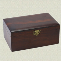 越南酸枝木質首飾盒 紅木中式 復古飾品收納盒實木素面開蓋珠寶盒