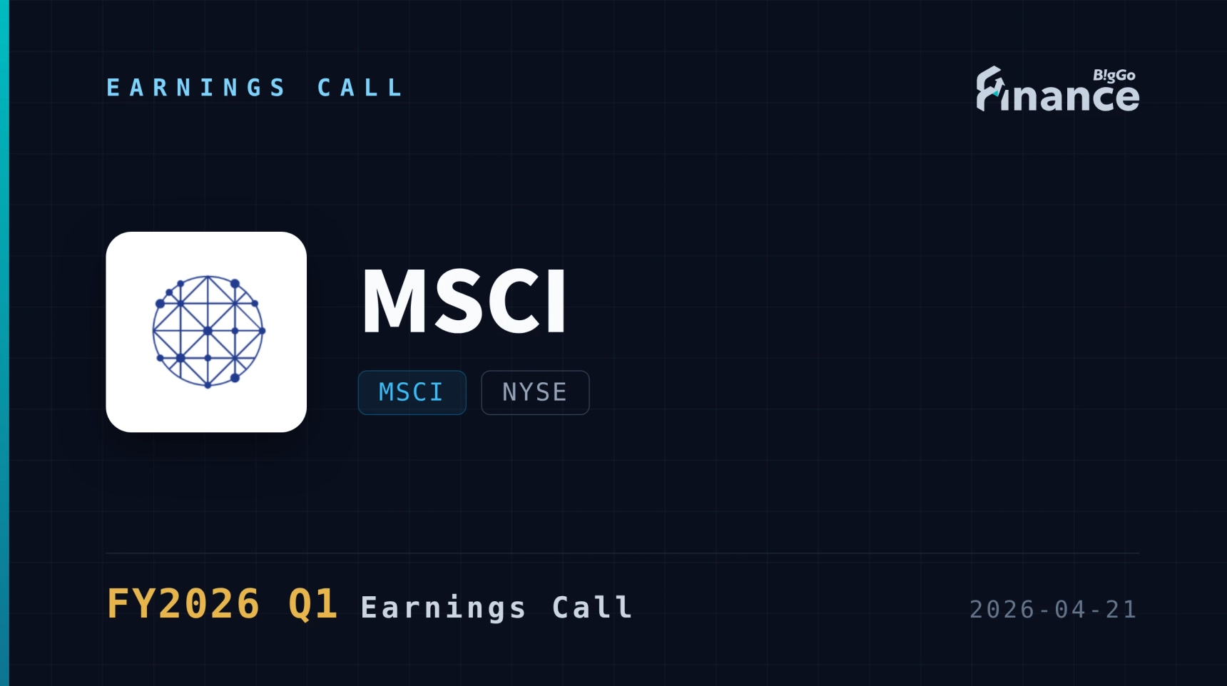 [MSCI Q1 2026 Earnings Call] Net New Sales Jump 52% to $39.6 Million as ...