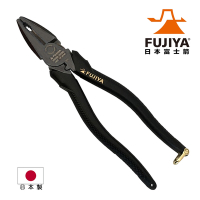 【FUJIYA日本富士箭】偏芯強力膠柄鋼絲鉗200mm-黑金系列(3000N-200BG)
