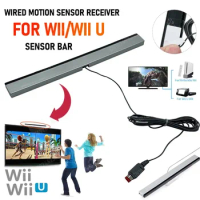 Game Move Remote Bar with Extension Cord Infrared IR Signal Ray USB Plug Wired Remote Sensor Bar for Nintendo Wii Wii U Console