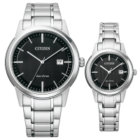 CITIZEN 星辰 光動能情侶手錶 對錶 送禮推薦 AW1231-66E+FE1081-67E