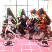 Neon Genesis Evangelion Ornaments Acrylic Stand Anime Figure Ayanami Rei Asuka Langley Soryu Anime Acrylic Desktop Decoration