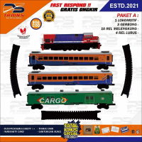 [ MESIN ] Mainan Kereta Api Indonesia CC201 PERUMKA Rangkaian Kereta Ekonomi PERUMKA  Handmade By PS