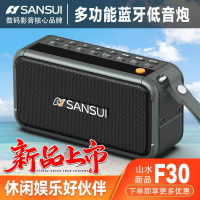 山水F30 便攜FM收音機插卡U盤太極晨練音箱雙喇叭低音炮聽書